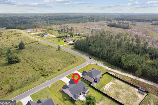 102 Bowline Ln, Kingsland, GA 31548 - aerial view of property's location with a heavily wooded area