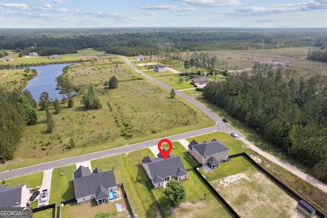 102 Bowline Ln, Kingsland, GA 31548 - aerial view of property's location with a large body of water and a forest