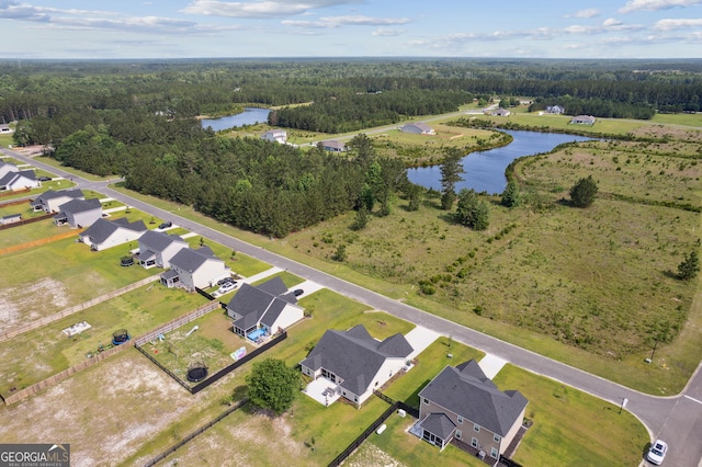 102 Bowline Ln, Kingsland, GA 31548 - aerial overview of property's location featuring a large body of water and a heavily wooded area
