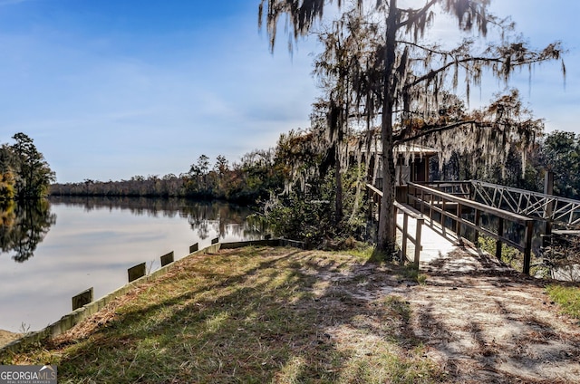 102 Bowline Ln, Kingsland, GA 31548 - dock area featuring a water view