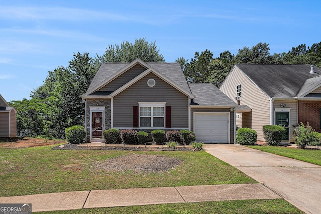 855 Lakeside Cir, Covington, GA 30016 - traditional-style home featuring driveway, a garage, and a front lawn