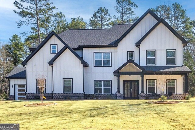 29 Cedar Blf, Winder, GA 30680 - modern inspired farmhouse with french doors, board and batten siding, and roof with shingles