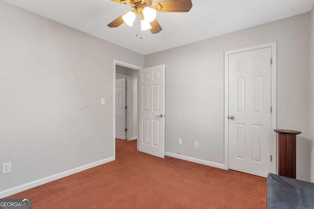 239 Taylors Farm Dr, Canton, GA 30115 - unfurnished bedroom with carpet, baseboards, and a ceiling fan