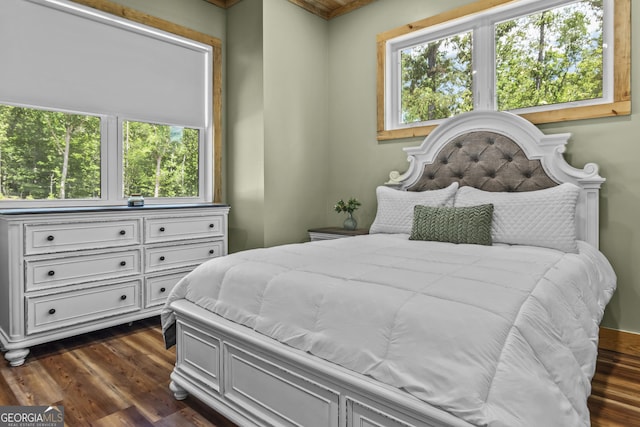 795 E Jones Chapel Rd, Danielsville, GA 30633 - bedroom featuring dark wood-type flooring
