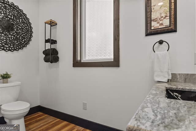 795 E Jones Chapel Rd, Danielsville, GA 30633 - bathroom with toilet and wood finished floors