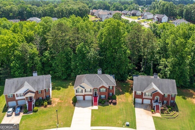 4348 Tillage Path, Douglasville, GA 30135 - aerial perspective of suburban area with a forest