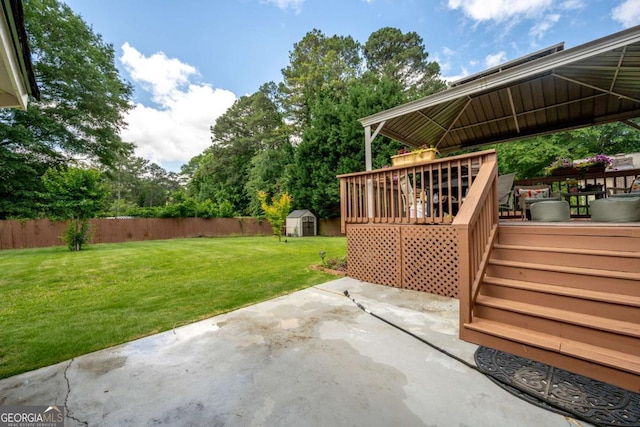 4205 Jeri Lynn Ct, Tucker, GA 30084 - view of yard with a patio and a wooden deck