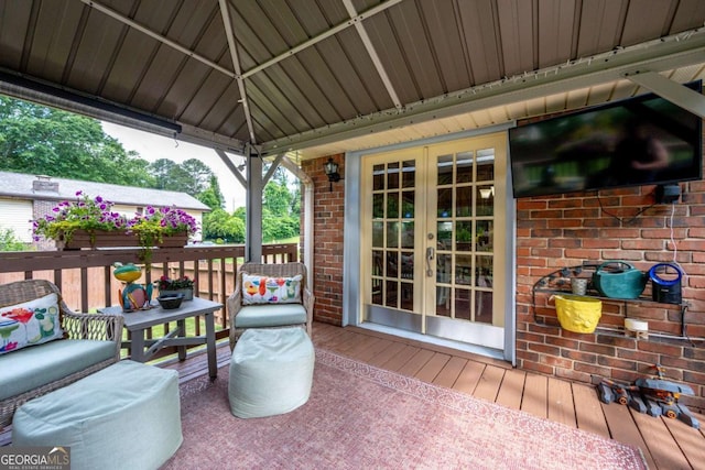 4205 Jeri Lynn Ct, Tucker, GA 30084 - wooden deck featuring french doors