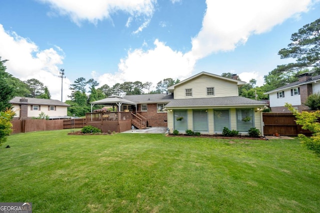 4205 Jeri Lynn Ct, Tucker, GA 30084 - back of property featuring a gazebo and a patio