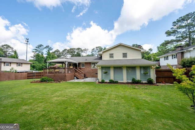 4205 Jeri Lynn Ct, Tucker, GA 30084 - back of house featuring a gazebo and a patio area