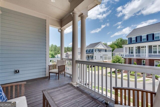 3108 Huntington Pl, Milton, GA 30004 - deck with a residential view