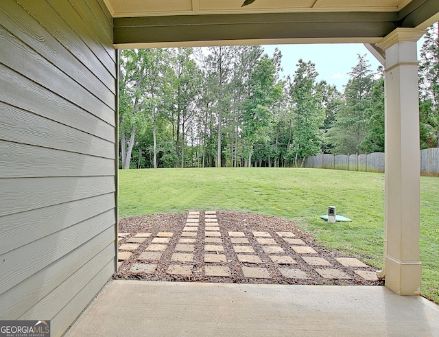 234 Thyme Leaf Way, Locust Grove, GA 30248 - view of patio with view of scattered trees