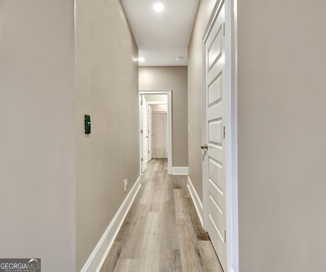 234 Thyme Leaf Way, Locust Grove, GA 30248 - corridor with light wood-style flooring, recessed lighting, and baseboards