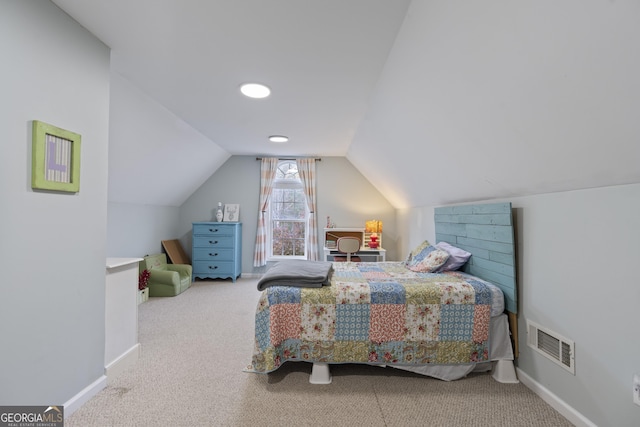 572 Austin Rd, Newnan, GA 30263 - bedroom with lofted ceiling, carpet, and baseboards