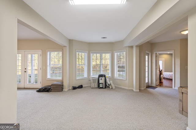 572 Austin Rd, Newnan, GA 30263 - workout room with carpet, baseboards, and plenty of natural light
