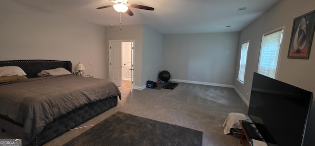 120 Chalk Farm Way, Bloomingdale, GA 31302 - carpeted bedroom with baseboards and ceiling fan
