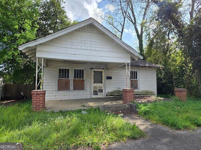 554 Nelson St, Macon, GA 31206 - view of front of house with a patio