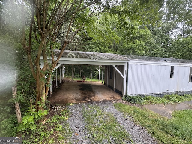 165 Twin Mountain Lake Rd, Talking Rock, GA 30175 - view of parking featuring a carport and driveway