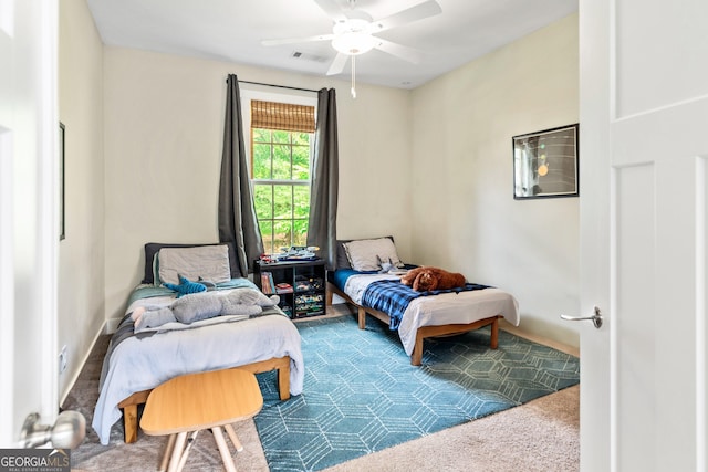 90 Middle St, Senoia, GA 30276 - bedroom with carpet flooring and ceiling fan