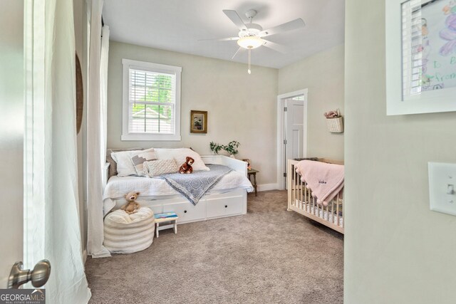 90 Middle St, Senoia, GA 30276 - bedroom with carpet flooring and a ceiling fan