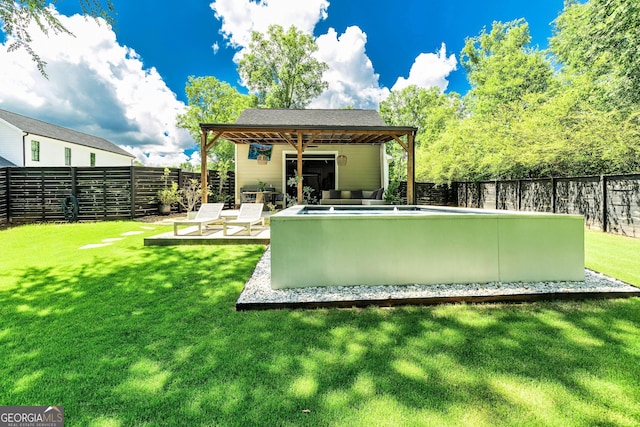 90 Middle St, Senoia, GA 30276 - back of house featuring outdoor lounge area