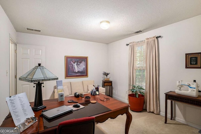 4378 Chestnut Oaks Trce, Lithonia, GA 30038 - office with light colored carpet, a textured ceiling, and baseboards
