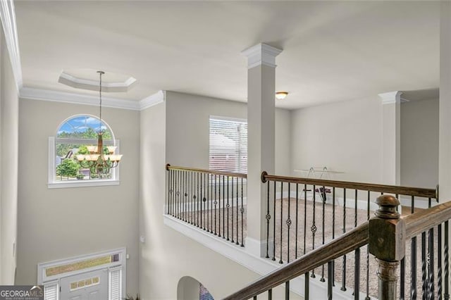 271 Learwood, Atlanta, GA 30349 - hall with ornamental molding