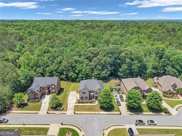 271 Learwood, Atlanta, GA 30349 - aerial view of residential area with a heavily wooded area