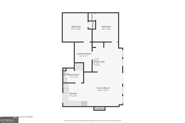 6072 Holiday Blvd, Forest Park, GA 30297 - property floor plan