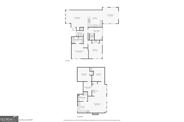 6072 Holiday Blvd, Forest Park, GA 30297 - room layout