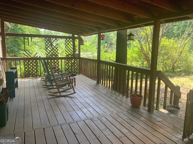 421 Chase Cir, Cornelia, GA 30531 - view of deck