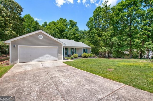 333 Ivy Hills Cir, Mount Airy, GA 30563 - single story home featuring a front yard, driveway, and an attached garage