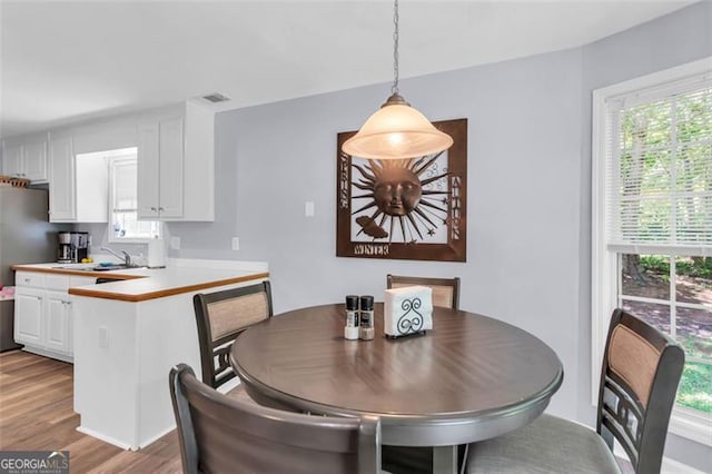 333 Ivy Hills Cir, Mount Airy, GA 30563 - dining area with plenty of natural light and wood finished floors