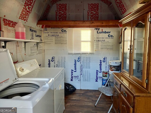 16 Dutchman Way, Cleveland, GA 30528 - washroom with washer and dryer and dark wood finished floors