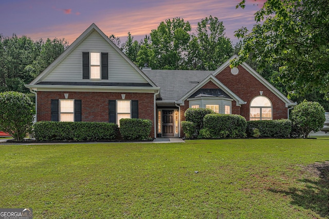 1108 The By Way, Mcdonough, GA 30252 - view of front of property featuring a front yard and brick siding