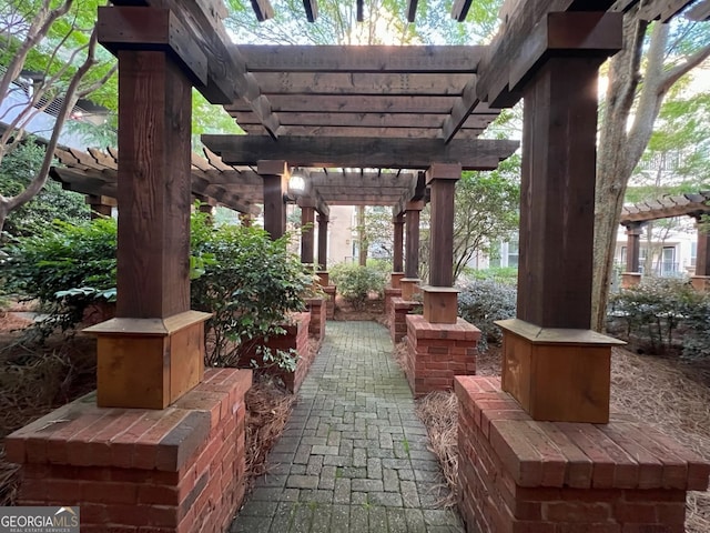 1850 Cotillion Dr Unit 2416, Atlanta, GA 30338 - view of patio / terrace with a pergola