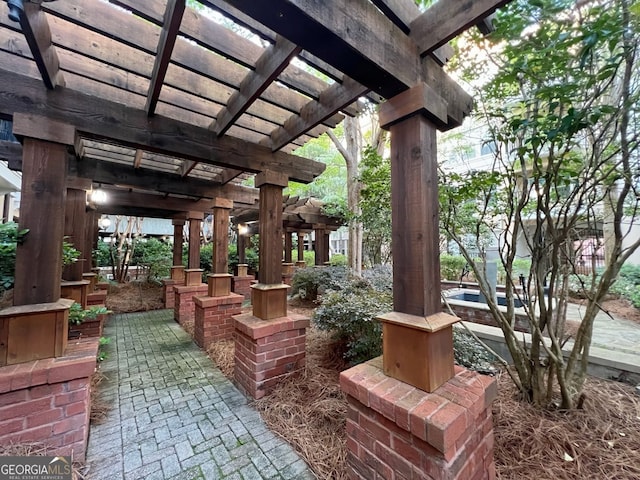 1850 Cotillion Dr Unit 2416, Atlanta, GA 30338 - view of patio with a pergola