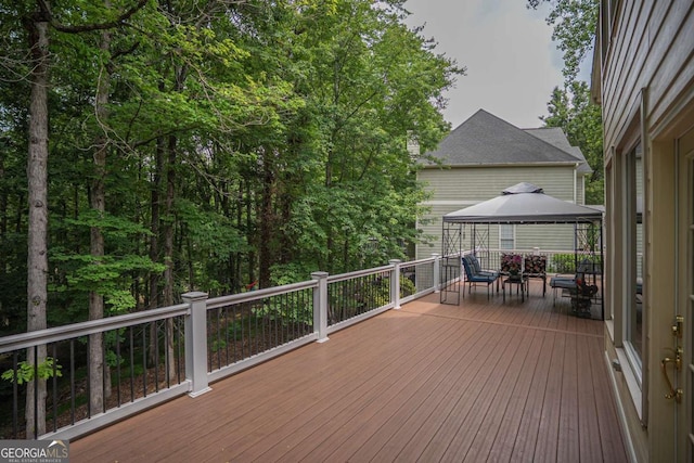 1325 Starboard Way, Cumming, GA 30041 - wooden deck with a gazebo