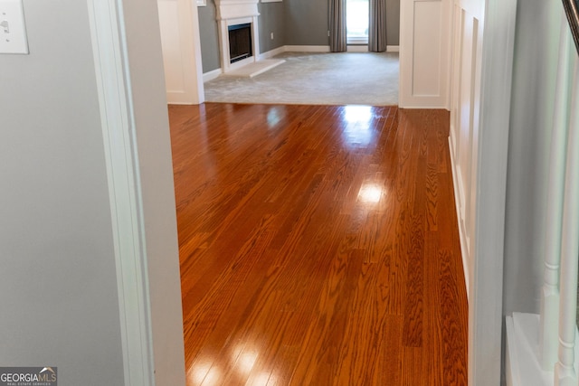 515 Edgewood Dr, Athens, GA 30606 - corridor with wood finished floors and baseboards