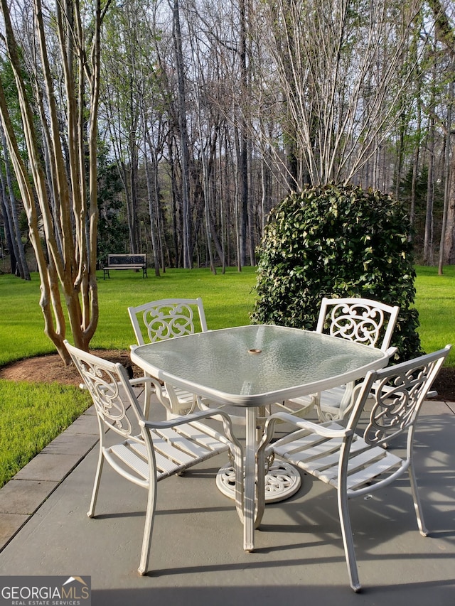 515 Edgewood Dr, Athens, GA 30606 - view of patio featuring outdoor dining space
