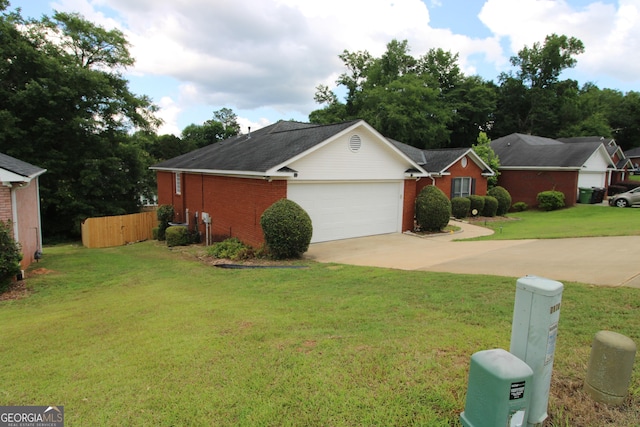 7976 Big Creek Pl, Columbus, GA 31904 - ranch-style home with an attached garage, concrete driveway, and brick siding