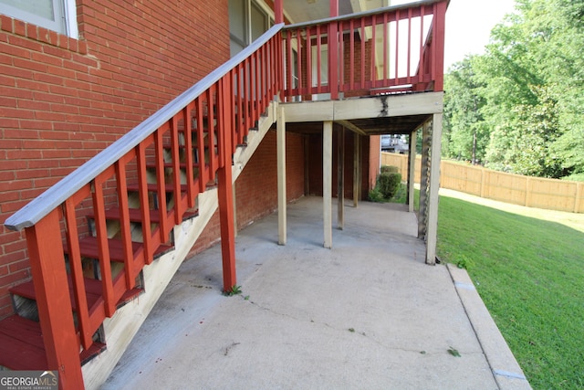 7976 Big Creek Pl, Columbus, GA 31904 - view of patio / terrace featuring a deck and stairway