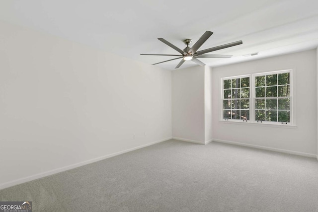 5706 Brookstone Walk NW, Acworth, GA 30101 - spare room with ceiling fan and carpet