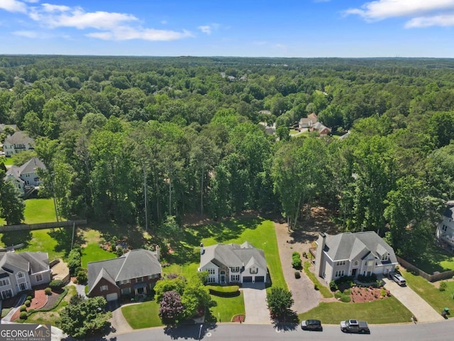 5706 Brookstone Walk NW, Acworth, GA 30101 - aerial perspective of suburban area featuring a forest