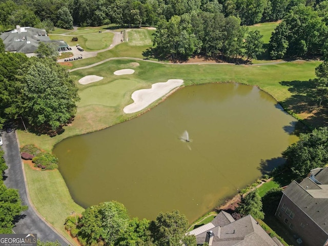 5706 Brookstone Walk NW, Acworth, GA 30101 - aerial view of property's location with a large body of water and a local golf course