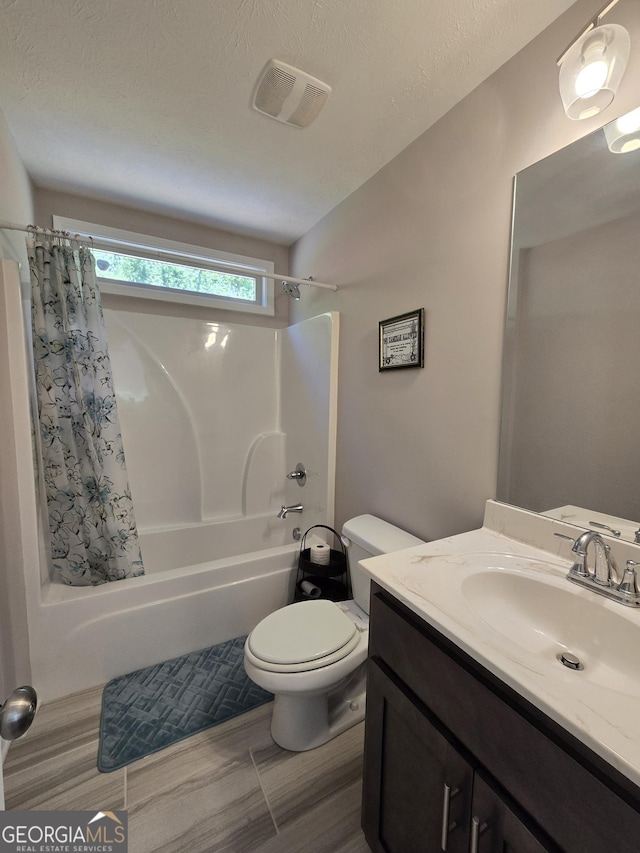 1356 Woodbrier, Sautee Nacoochee, GA 30571 - bathroom with shower / bath combo, vanity, and toilet