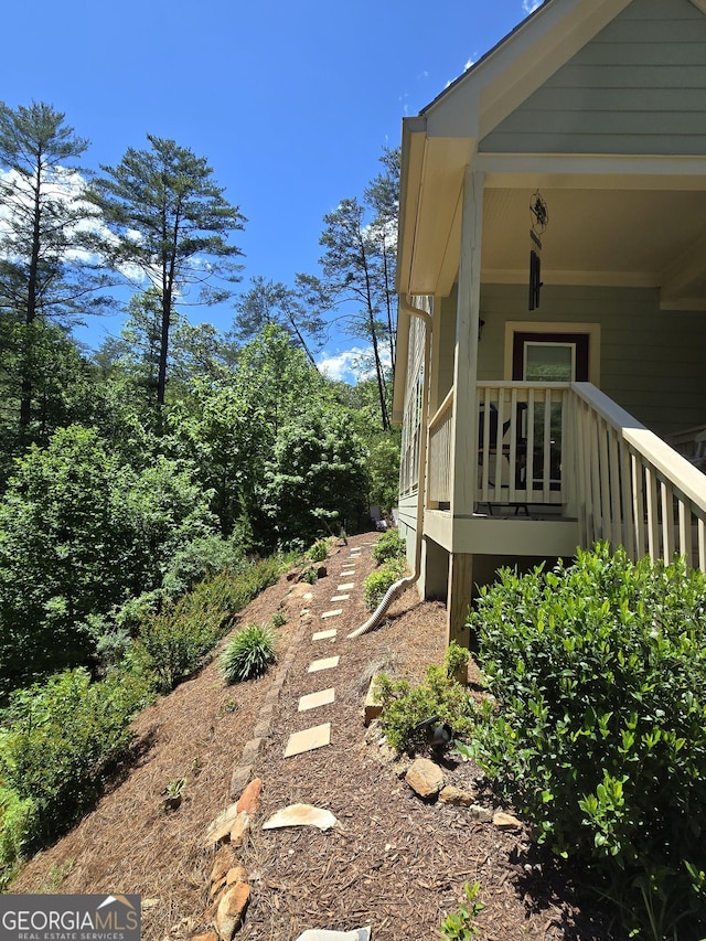 1356 Woodbrier, Sautee Nacoochee, GA 30571 - view of side of home featuring a porch