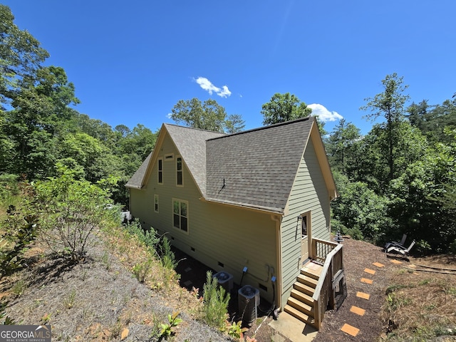 1356 Woodbrier, Sautee Nacoochee, GA 30571 - view of property exterior with roof with shingles