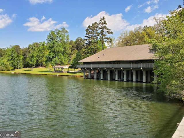 1356 Woodbrier, Sautee Nacoochee, GA 30571 - dock area featuring a water view