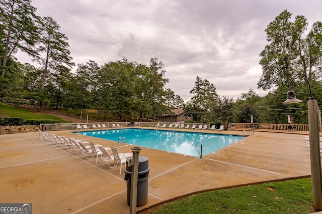 1356 Woodbrier, Sautee Nacoochee, GA 30571 - community pool featuring a patio and view of wooded area